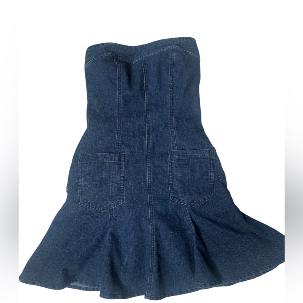 Bdg Denim Strapless Dress - Gem